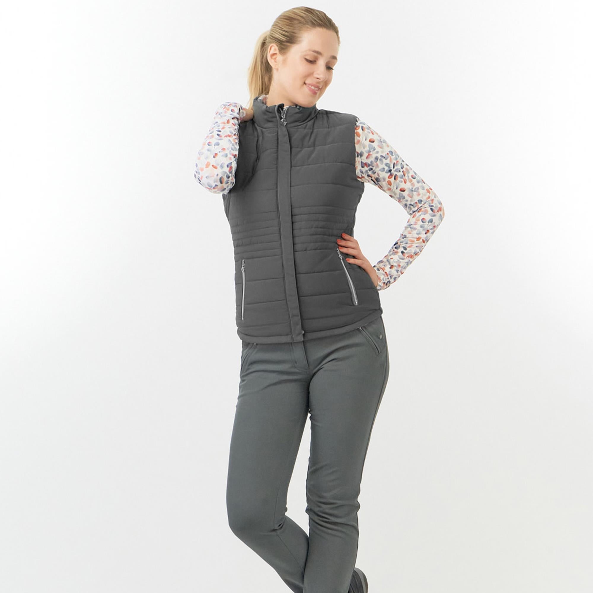 Pure Golf Eve Reversible Ladies Golf Gilet Autumn Embers